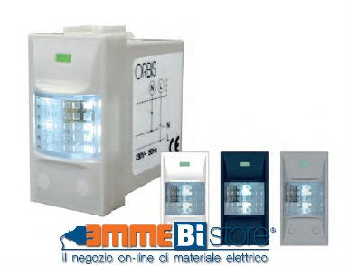 Orbis - OB136400 - MAXISELF LED Lampada di emergenza da incasso 3 moduli  DIN estraibile con frontalini bianco e antracite