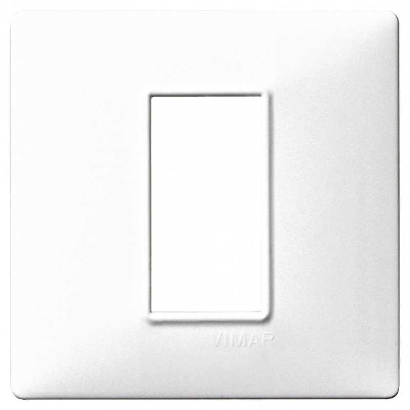 Placca Vimar Plana 1 modulo bianco in tecnopolimero 14641.01