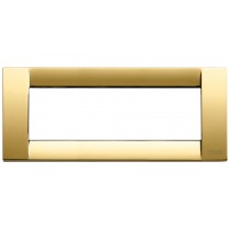 Placca Vimar Idea Classica 6 Moduli oro lucido metallo 16736.32