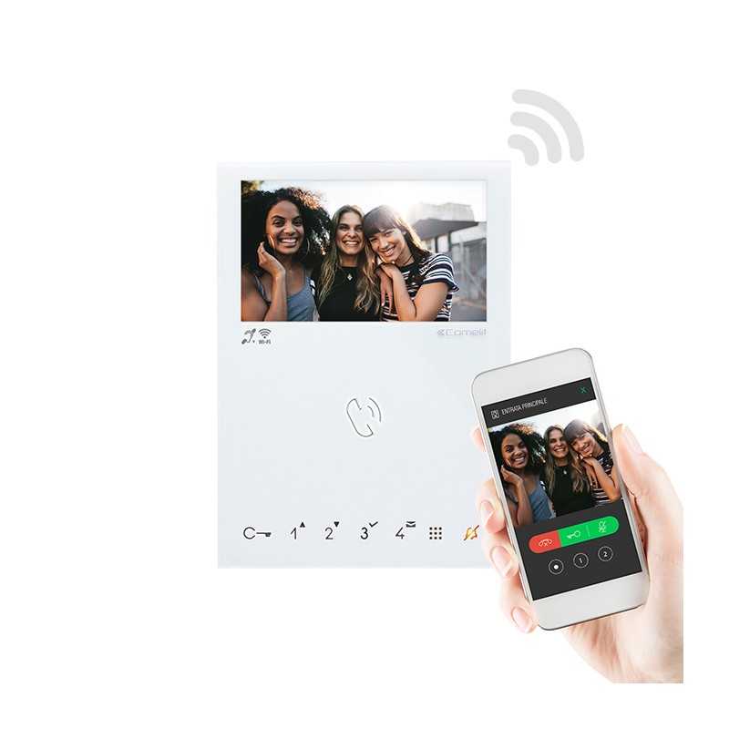Monitor a colori Vivavoce Wi-Fi per sistema VIP Comelit 6742W