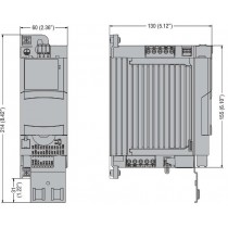 Inverter per motore trifase IP20 0,4kW con Display Retroilluminato LOVATO VLB30004A480