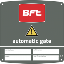 Cartello di segnalazione e Avvertimento BFT CMS