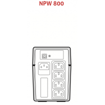 Gruppo di Continuità 800VA/480W Inverter per apparecchi elettronici NPW800 Riello ANPW800AA5