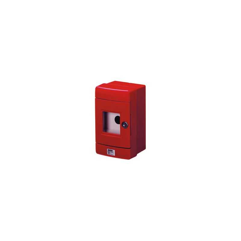 Centralino stagno di Emergenza Rosso con Foro Diametro 22mm IP55 GW42204