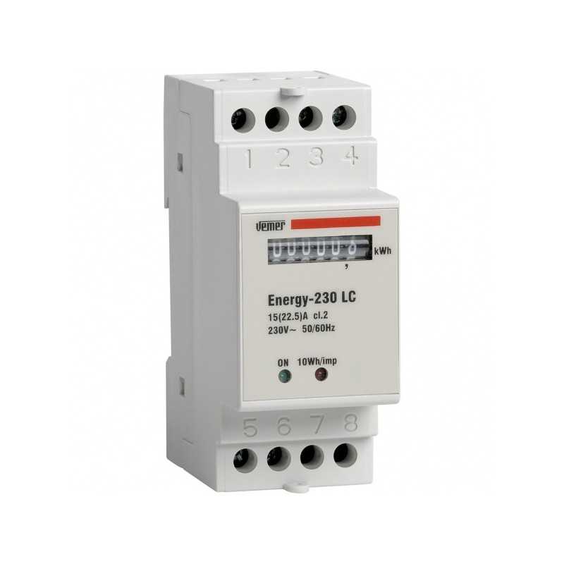 Contatore di Energia DIN per Sistemi Monofase Energy 230 LC Vemer VN960100