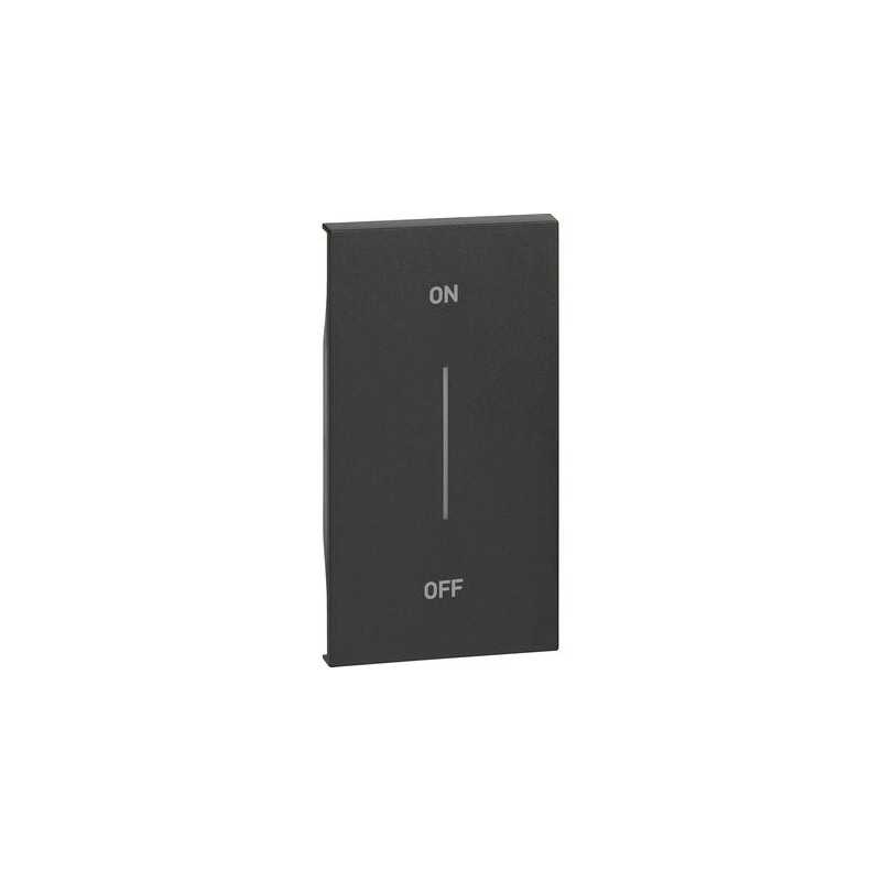 Cover con Simbolo On/Off Nero Bticino Living Now KG01MH2AG