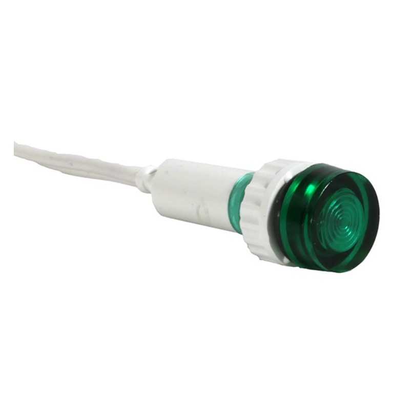 Segnalatore luminoso da pannello 110-400V verde Lovato SM1X17400G