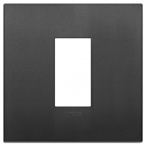 Placca Vimar Arkè 1 modulo colore nero tecnopolimero 19641.71