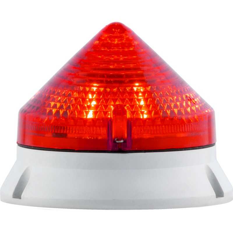 Segnalatore Luminoso Rosso 24/240V CTL Sirena 33573