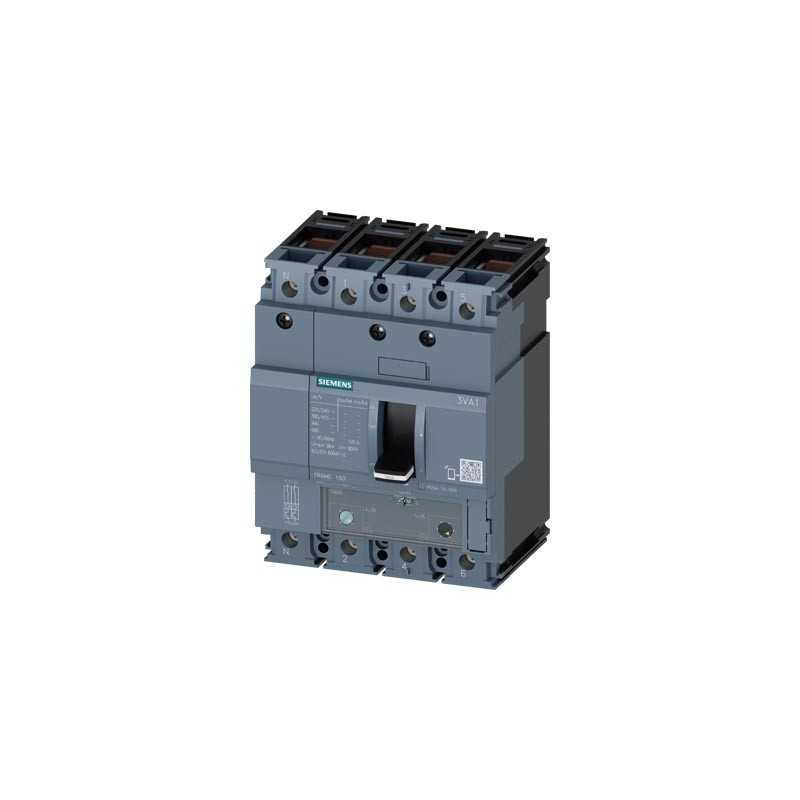 Interruttore automatico scatolato 4 poli 80A 25kA Siemens SIE 3VA11803GF460AA0