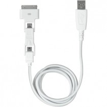 Connettore USB 3 in 1 USB, micro USB e tipo IP cavo lunghezza 1 metro Bticino S2612D