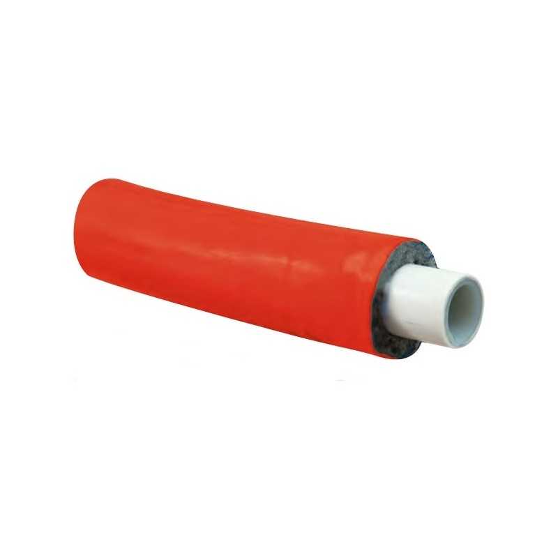 Tubo multistrato coibentato rosso 16X2 Giacomini R999IY220