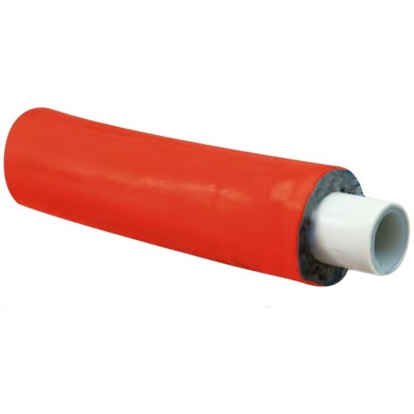 Tubo multistrato coibentato 10mm rosso 20X2 Giacomini R999IY240