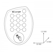 Chiave Elettronica con Tastiera Numerica e Lettore RFID Comelit SKR