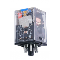 Rele' undecal 3 contatti con indicatore meccanico 230V AC Omron MKS3PIN-5 230VAC