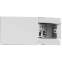 4Box HIDE bianca 3 moduli con presa TV/SAT diretta e presa bipasso integrate 4B.01.008