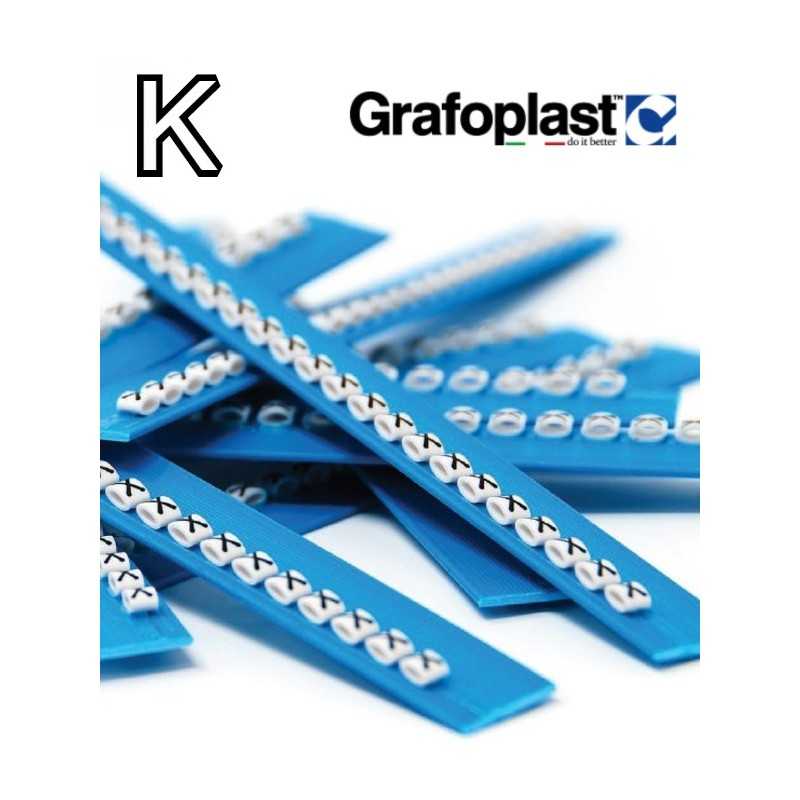 Anellino Lettera K confezione 240 pz  Grafoplast  BL117GKKBW