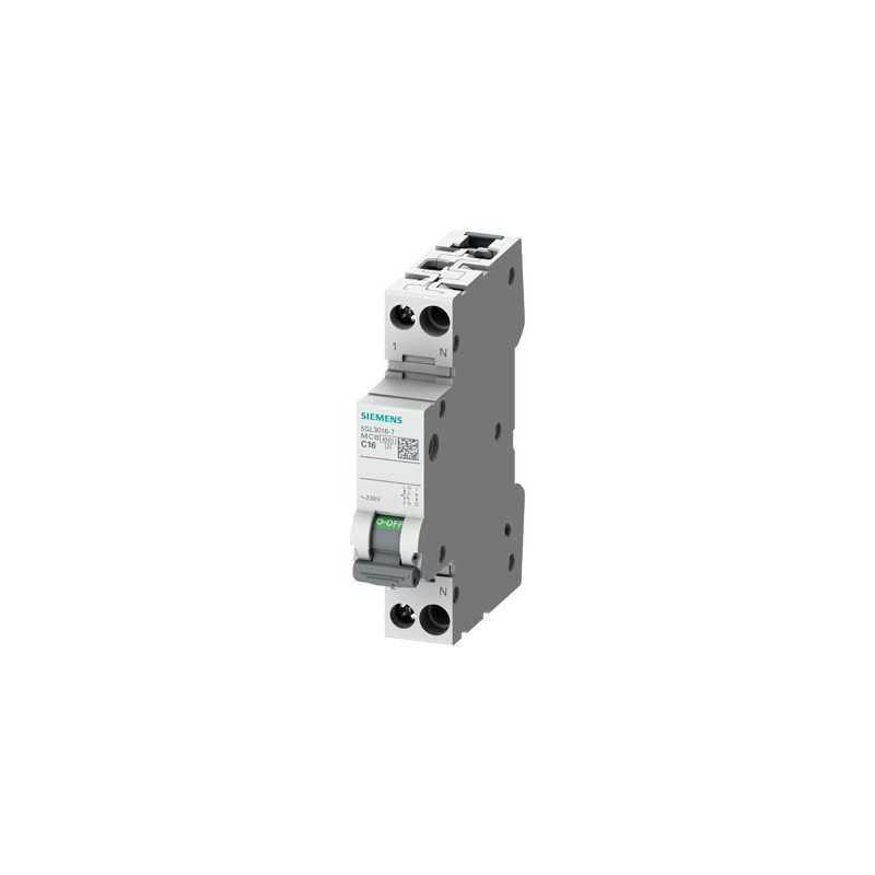 Interruttore Automatico Magnetotermico 1P+N 1 Modulo 6A Siemens 5SL30067