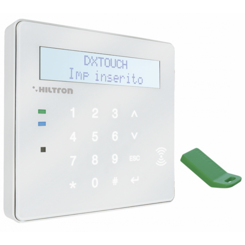 Consolle Touch con Lettore di Prossimità per Serie DX PROTEC4GSM e PROTEC8GSM  Hiltron DXTOUCHB