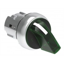 Selettore Luminoso Verde a pulsante da pannello serie Platinum Lovato LPSSL1213