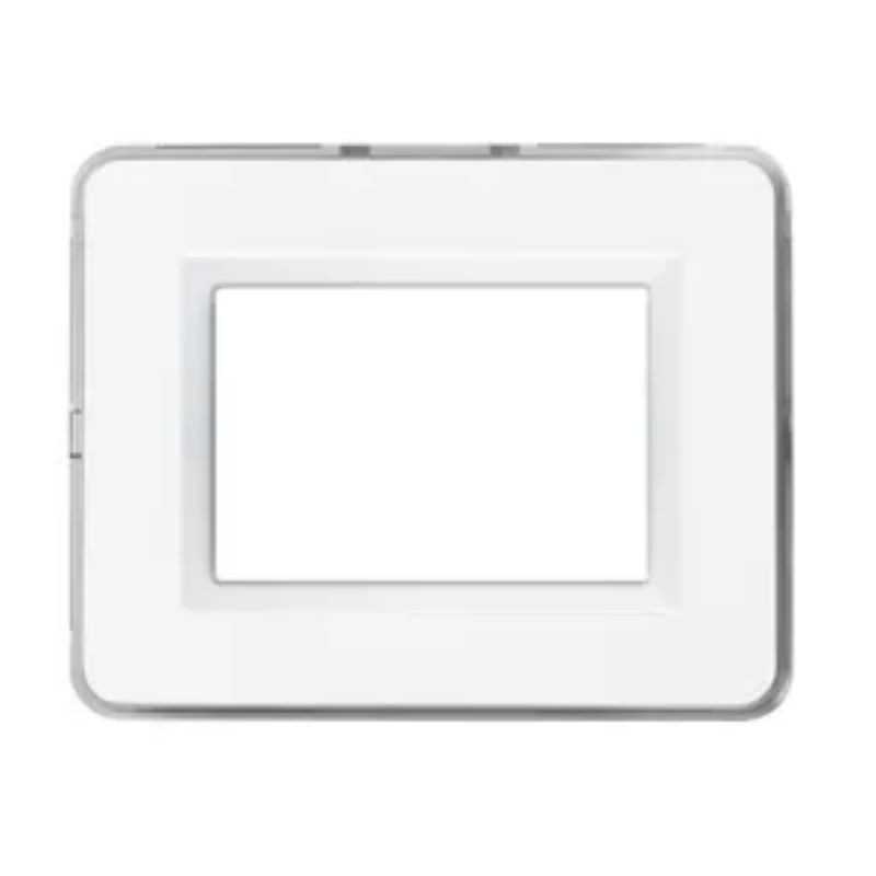 Placca AVE Personal Bianco lucido Ral 9010 3 moduli 44P03B