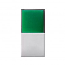 Spia di segnalazione con diffusore verde - fornita con etichette intercambiabili 1 modulo ave S44 442037VE