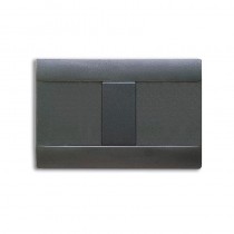 Placca Ave sabbiata in tecnopolimero color grigio noir 1 posto -  45P01GN