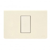 Placca in tecnopolimero Blanc 45 per scatola rettangolare colore Bianco Blanc (RAL 1013) - 1 modulo