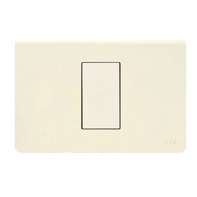 Placca in tecnopolimero Blanc 45 per scatola rettangolare colore Bianco Blanc (RAL 1013) - 1 modulo