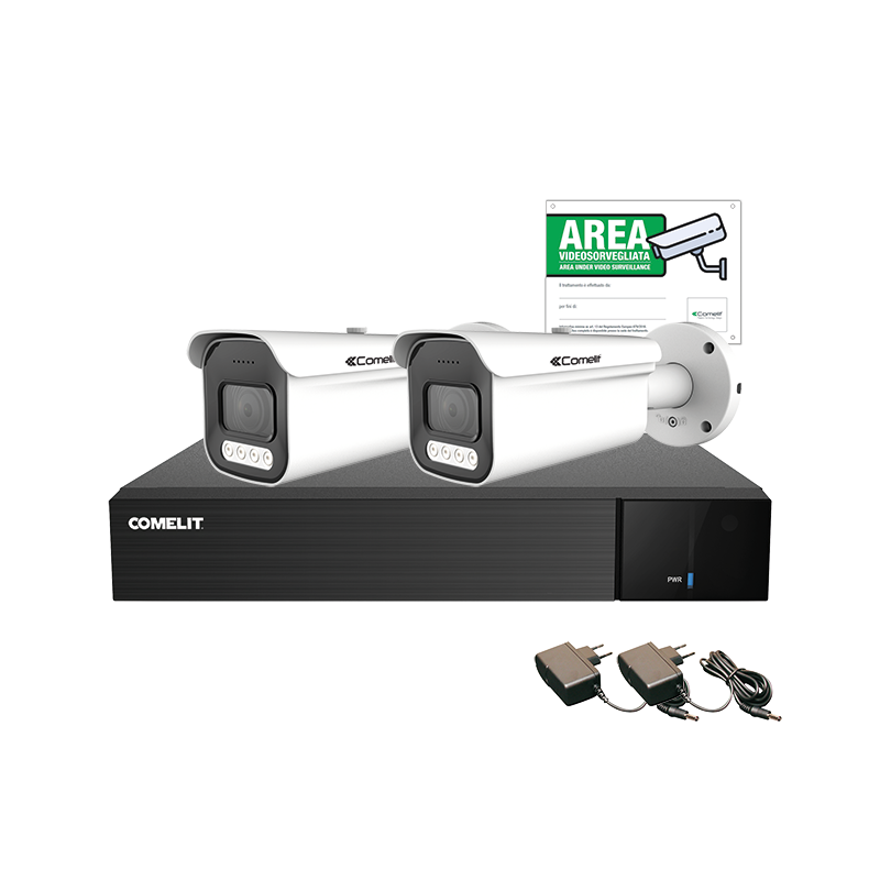 Kit di videosorveglianza Smart AHD 5MP 8 Canali Comelit AHKIT008N05A