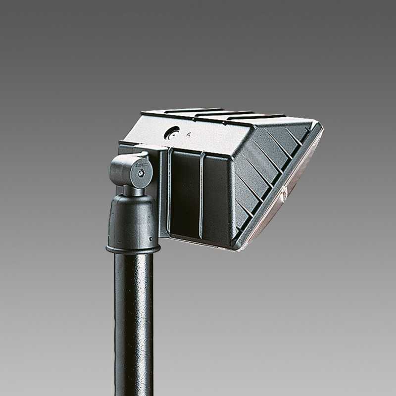 Supporto orientabile monolampada in alluminio nero DIS 42091500