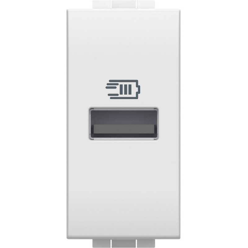 Caricatore USB con due porte tipo A fino a 15W Bticino Light N4191A