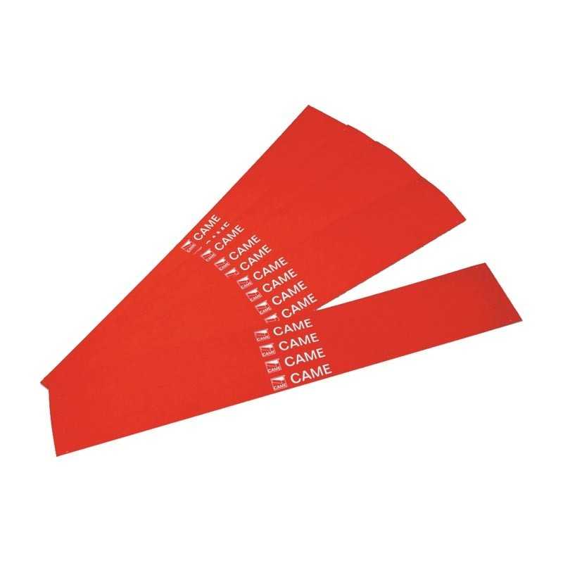 Confezione 20 strisce rifrangenti per barriere automatiche rosse Came 001G02809