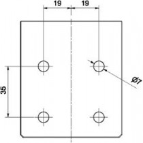 Dimensioni Staffa per montaggio a muro Modlink70 Murr Elektronik 4000750700000904