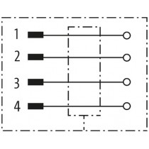 Schema elettrico Connettore M12 4 poli 0.24-0.34mmq Murr Elektronik 7000145210000000