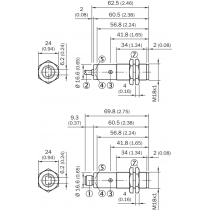 Dimensioni Sensore fotoelettrico energetico da 1 a 350 mm M18 Sick 6041807