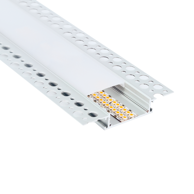 Kit profilo in alluminio taglio di luce XL di 2 metri per strisce led Lampo PRKITTLXLN