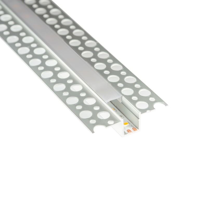 Kit profilo in alluminio taglio di luce di 2 metri per strisce led Lampo PRKITTLN