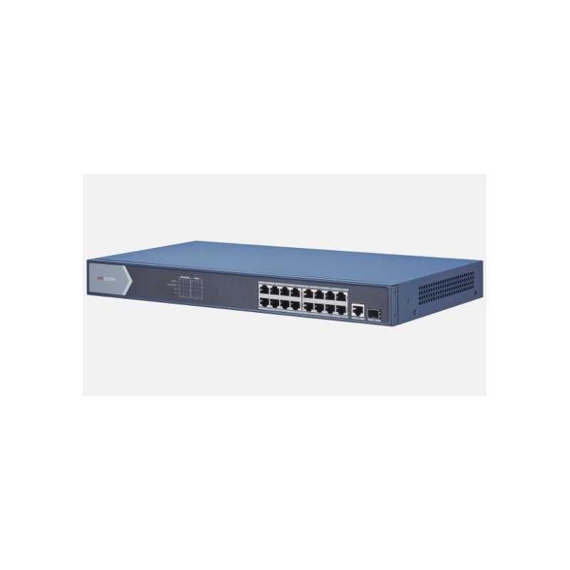 Switch POE 16 porte + 1 porta uplink RJ45 + 1 porta uplink SFB HIKVISION 301801378