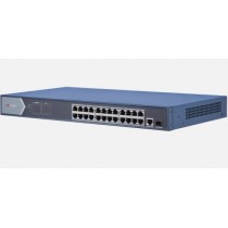 Switch POE 24 porte + 1 porta uplink RJ45 + 1 porta uplink SFP 370W HIKVISION 301801380