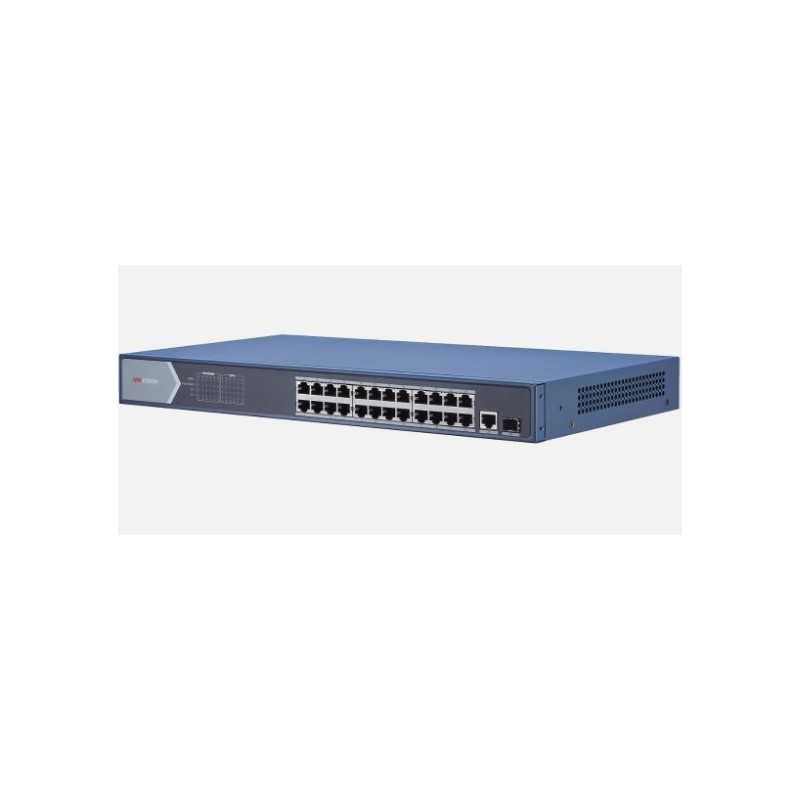 Switch POE 24 porte + 1 porta uplink RJ45 + 1 porta uplink SFP 370W HIKVISION 301801380