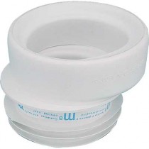 Manicotto Bianco in gomma morbida eccentrico per WC 90-110mm 08088090E