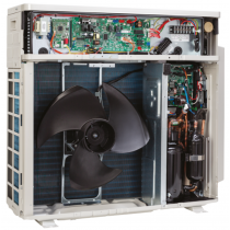 Pompa di calore ibrida aria-acqua Victrix Hybrid 4kW R32 IMMERGAS 3.030698 aperta