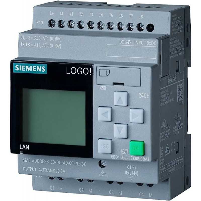 PLC LOGO! 24CE modulo logico web server integrato Siemens 6ED10521CC080BA1