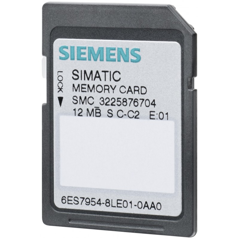 Memory card 12 Megabyte gamma SIMATIC S7 Siemens 6ES79548LE030AA0