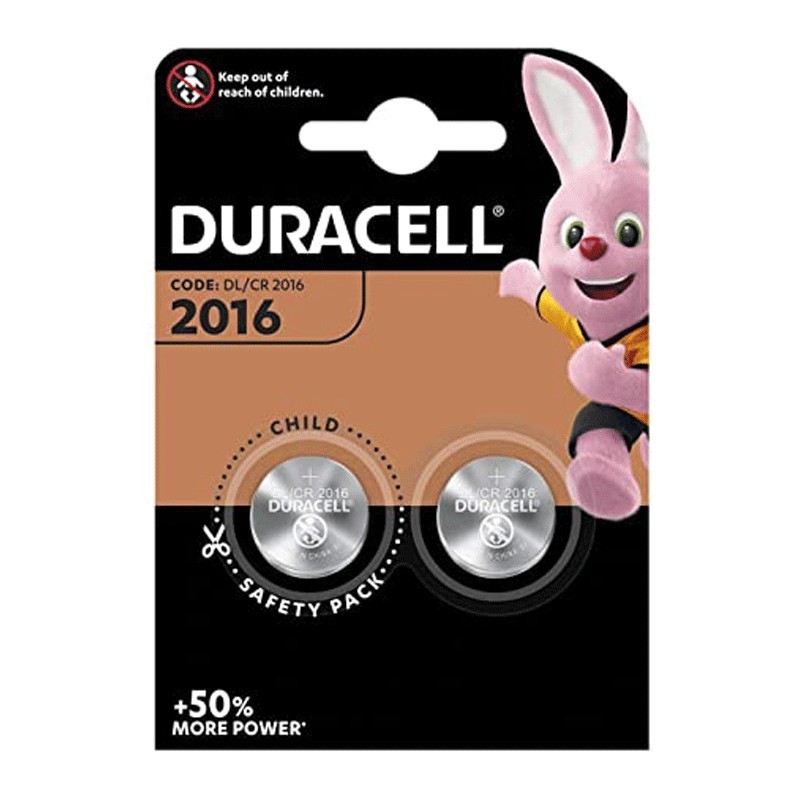 Batterie al Lithio CR2016 3V in confezione da 2 pezzi Duracell 302603200