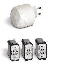 Gateway Plug-in Bianco S36GWDC e 3 deviatori connessi K4003C